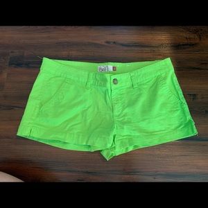 NEON SHORTS SIZE 13 NWOT